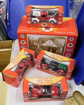 Lot 2192 - Four Texaco replica fire engines, together...