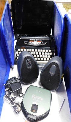 Lot 2194 - A cased typewriter, together with a pair of...