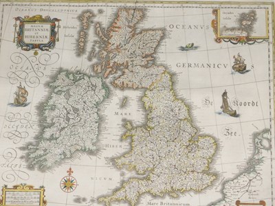 Lot 699 - After Blaeuw. Map of Britain and Ireland,...