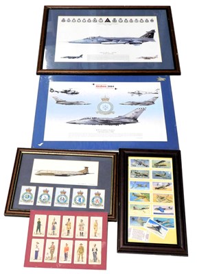 Lot 567 - Aviation prints, to include Jaguar GR1A , a...