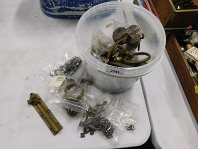 Lot 2241 - Door furniture, to include latches, handles,...
