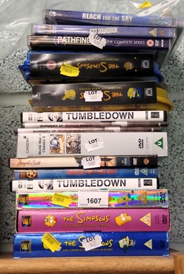 Lot 1607 - A quantity of DVDs, to include Simpson box set,...