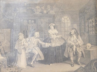 Lot 590 - After W Radcliffe. Interior scene with...