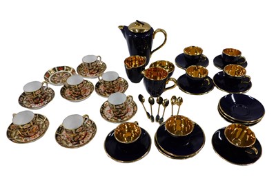 Lot 598 - A Royal Crown Derby Imari pattern part coffee...