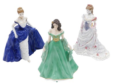 Lot 486 - Two Coalport ladies, to include Coalport Elisa,...