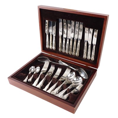 Lot 656 - A James Ryals canteen of king's pattern...