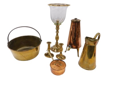 Lot 662 - A quantity of brass and copper, to include a...