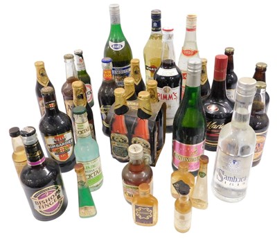 Lot 666 - A quantity of commemorative beer, some spirits,...