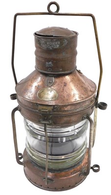 Lot 669 - A Shire Trawlers Limited of Grimsby copper and...