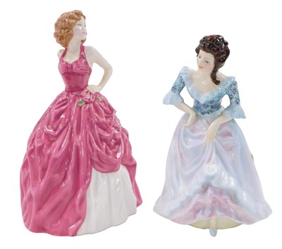 Lot 501 - A Radner porcelain figure of a lady, and a...