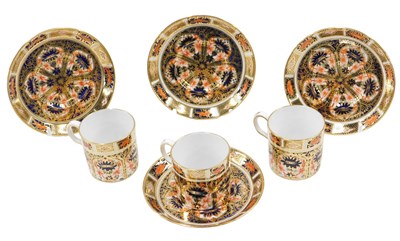 Lot 503 - Three Royal Crown Derby porcelain Imari...