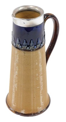 Lot 506 - A Victorian Doulton Lambeth stoneware ewer,...