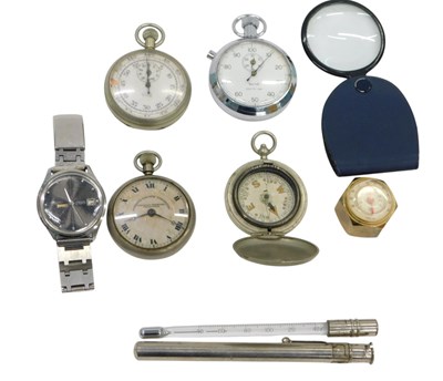 Lot 854 - A WWII Air Ministry RAF stop watch, a Superior...