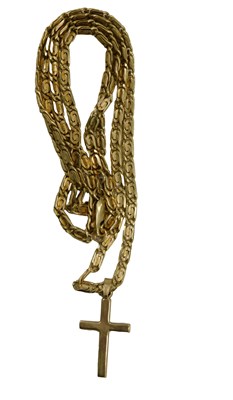 Lot 85 - An S link neck chain, on a lobster claw clasp,...