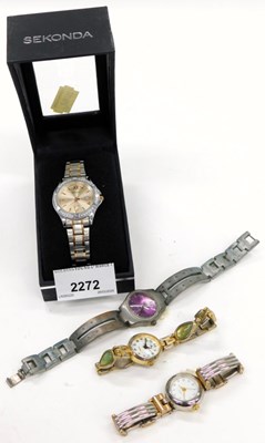 Lot 2272 - A group of lady's wristwatches, to include...