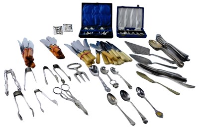 Lot 935 - A group of simulated bone and other handles...