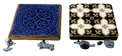 Lot 943 - A Victorian Minton and Co tile, of encaustic...