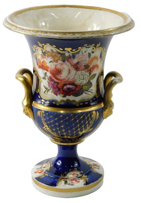 Lot 880 - A 19thC English porcelain two handled...
