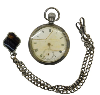 Lot 93 - A George V gentleman's silver cased pocket...