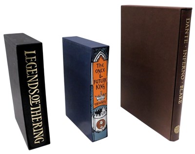 Lot 918 - Three Folio Society volumes, The Once and Ever...