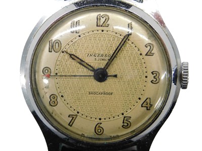 Lot 76 - An Ingersoll gentleman's stainless steel cased...
