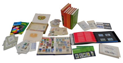 Lot 982 - A quantity of books relating to stamps, loose...