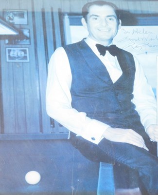 Lot 987 - A signed photograph of the snooker player Ray...