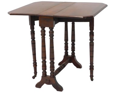 Lot 1095 - A late 19thC walnut Sutherland table, the...