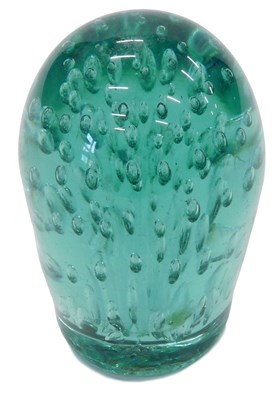 Lot 992 - A 19thC glass dump, with bubble inclusions,...