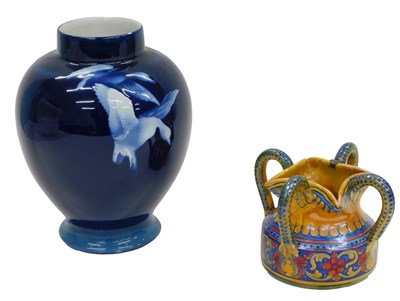 Lot 1045 - An Alfredo Santarelli lustre Majolica...