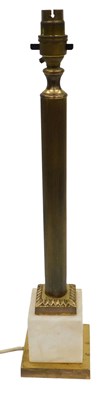 Lot 1048 - An early 20thC table lamp, brass Corinthian...