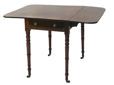 Lot 1115 - An early 19thC mahogany Pembroke table, the...