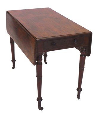 Lot 1187 - A 19thC mahogany Pembroke table, the...