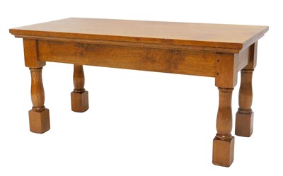 Lot 1193 - An oak rectangular coffee table David...