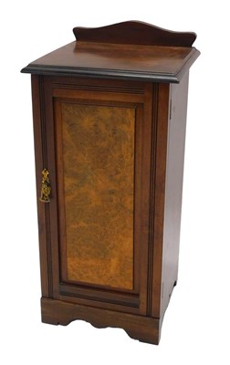 Lot 1154 - An Edwardian walnut and figured walnut pot...
