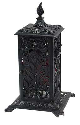 Lot 1159 - A 19thC cast iron heater, with pierced...