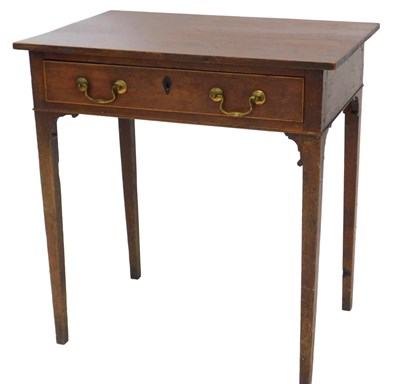 Lot 1164 - A George III mahogany and oak side table, the...