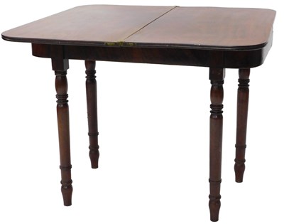 Lot 957 - A George III mahogany tea table, the...