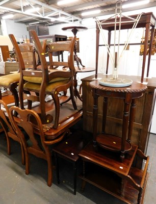 Lot 1558 - A set of three mahogany Regency style dining...