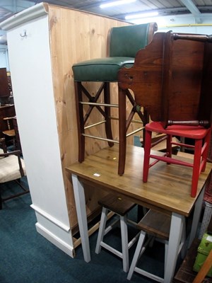 Lot 1665 - A group of furniture, comprising breakfast...