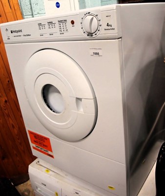 Lot 1666 - A Hotpoint VAD01P first edition 4kg tumble...