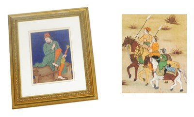 Lot 49 - Indian School (19thC).  Seated gentleman...