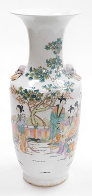 Lot 55 - A Chinese Republic famille rose porcelain vase,...
