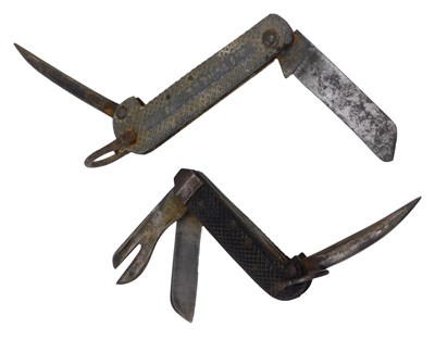 Lot 752 - A Royal Navy pocket knife, with cast aluminium...