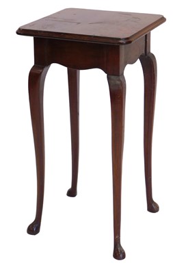 Lot 1214 - A mahogany plant stand, square top with a...