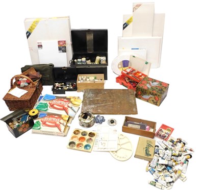 Lot 1067 - A quantity of artist's materials, to include...