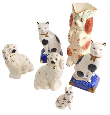 Lot 652A - Miscellaneous Staffordshire figures, to...