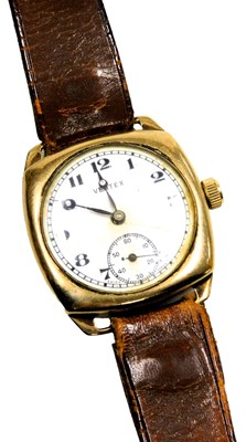 Lot 207 - A Vertex gentleman's 9ct gold cased wristwatch,...
