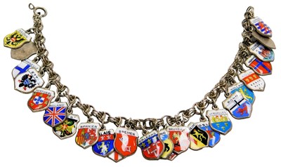 Lot 204 - A double circular link bracelet, with twenty...