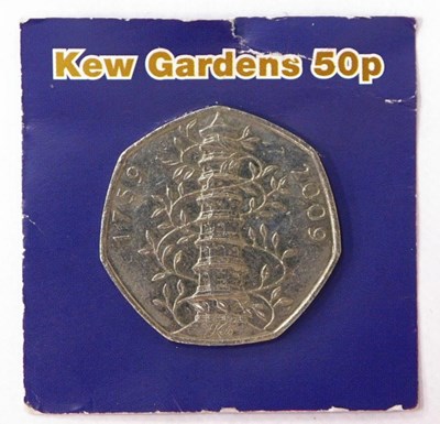 Lot 846A - A Kew Gardens 2009 fifty pence piece.